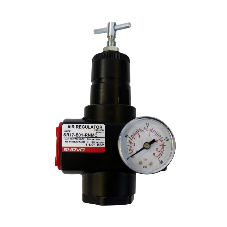 2 Pack Air Pressure Regulators With Gauge - 160 PSI Max, Inline Compressor Tool