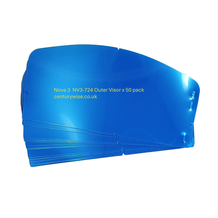 Nova 3 Helmet : NV3-724 Outer visor, 50 pack OEM, Genuine GVS / RPB