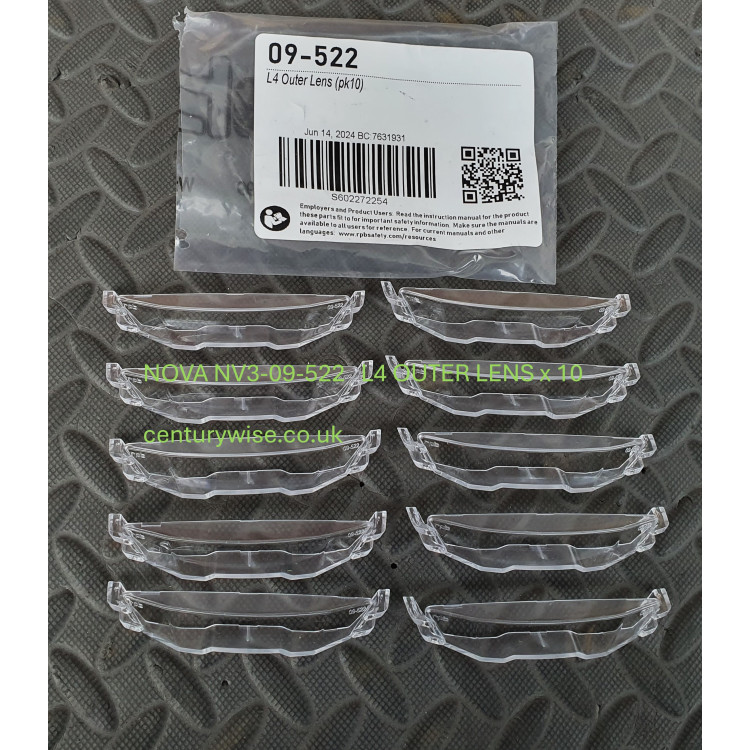 Nova 3  NV3-09-522  L4 Light Outer lens ( pack of 10 )