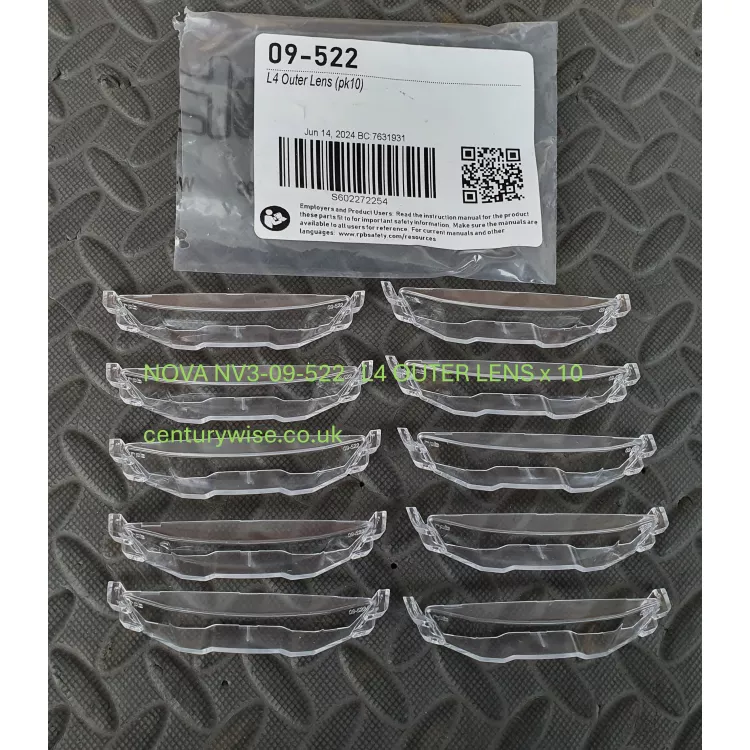 Nova 3 NV3-09-522 L4 Light Outer lens ( pack of 10 ) Nova 3 NV3-09-522 L4 Light Outer lens ( pack of 10 )