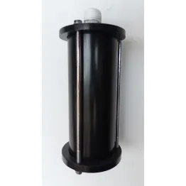 Blast pot remote valve silencer Blast pot remote valve silencer