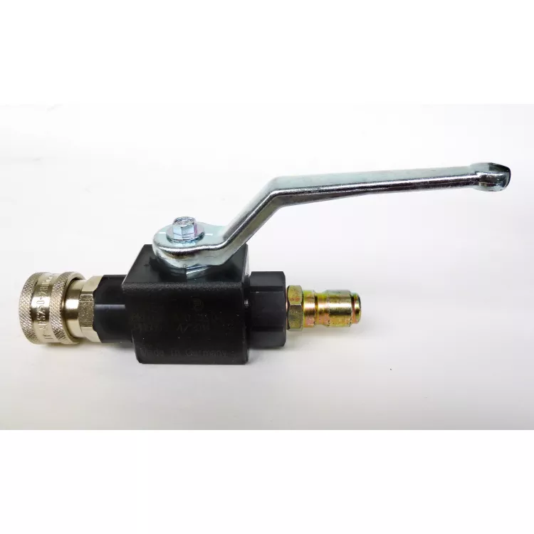 Whirlaway ball valve c/w QR couplings