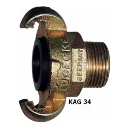 Ludecke KAG 34 Claw Coupling + 3/4" Male thread